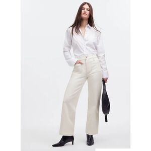 NWT Madewell The Emmett Wide-Leg Full Length Jean: Patch Pocket Edition